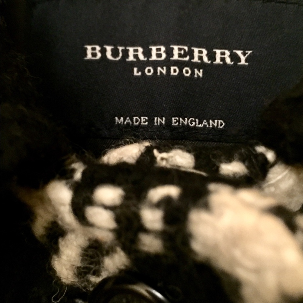 🌺{{{ SOLD }}}🌺 Burberry London Gingham Wool Coat - Picture 4 of 7